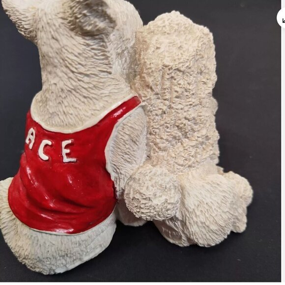 United Designs Dog Couple Figurine SC-267 Stone Critters Poodle Bull terrier - Picture 5 of 10